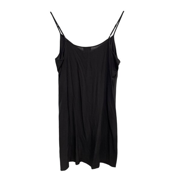 Wrap London Slip Dress Size 8 Sleeveless Cami Mini Dress Solid Black Lightweight - Picture 2 of 7